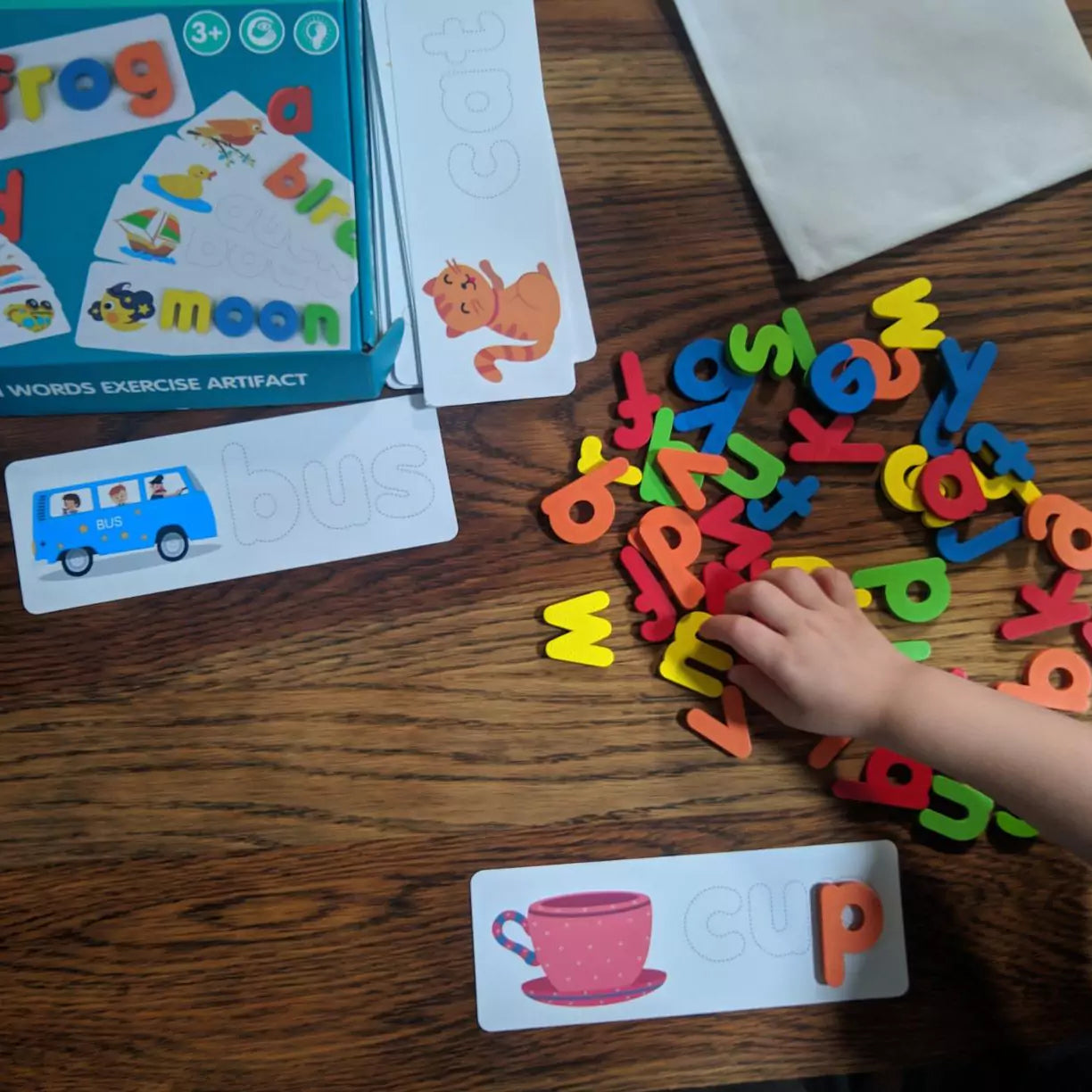 Wooden Alphabet Flash Cards