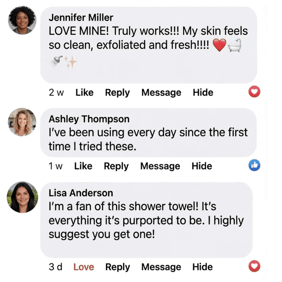 Twocade Exfoliating Shower Towel