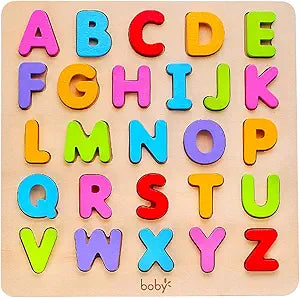 Wooden alphabet puzzle
