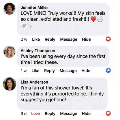 Twocade Exfoliating Shower Towel