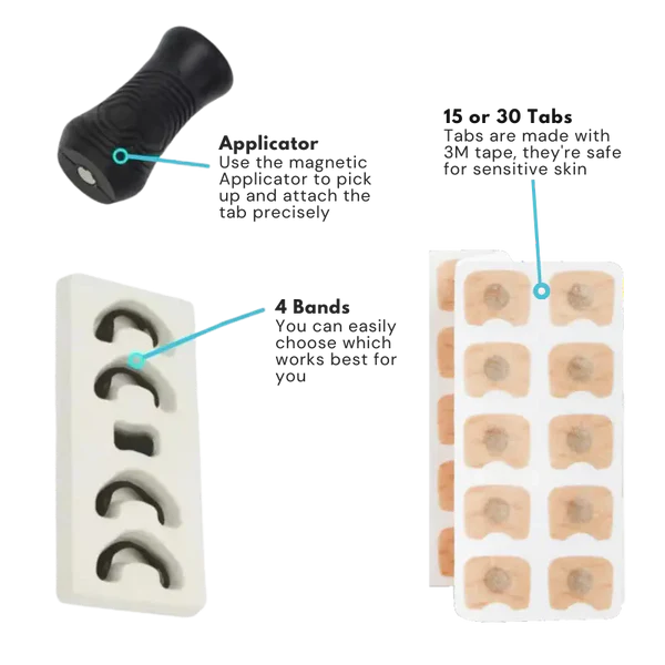 Magnetic nasal strip